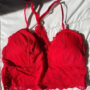 Aerie Red Racerback Bralette